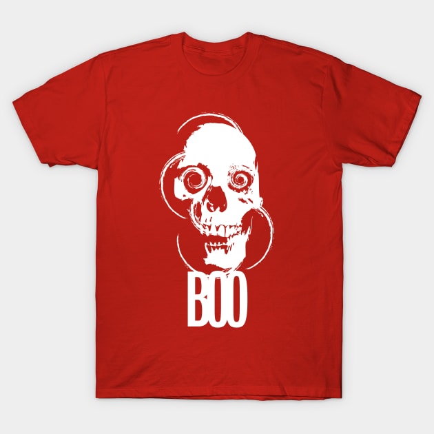 Boo! Skull T-Shirt by BeyondGraphic